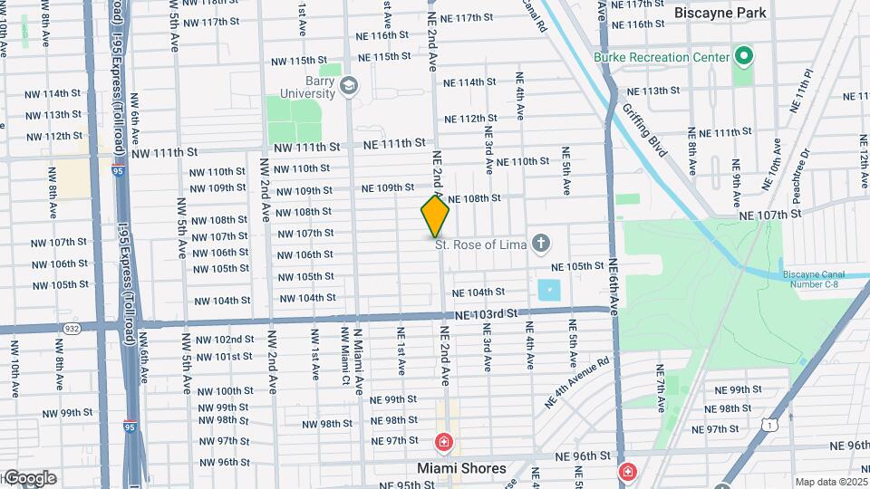 185 NE 106th St Mapa y Detalles de la Ubicación