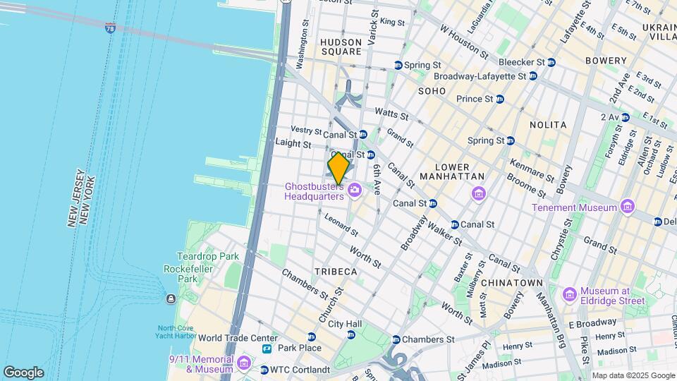 31-33 N Moore St Mapa y Detalles de la Ubicación