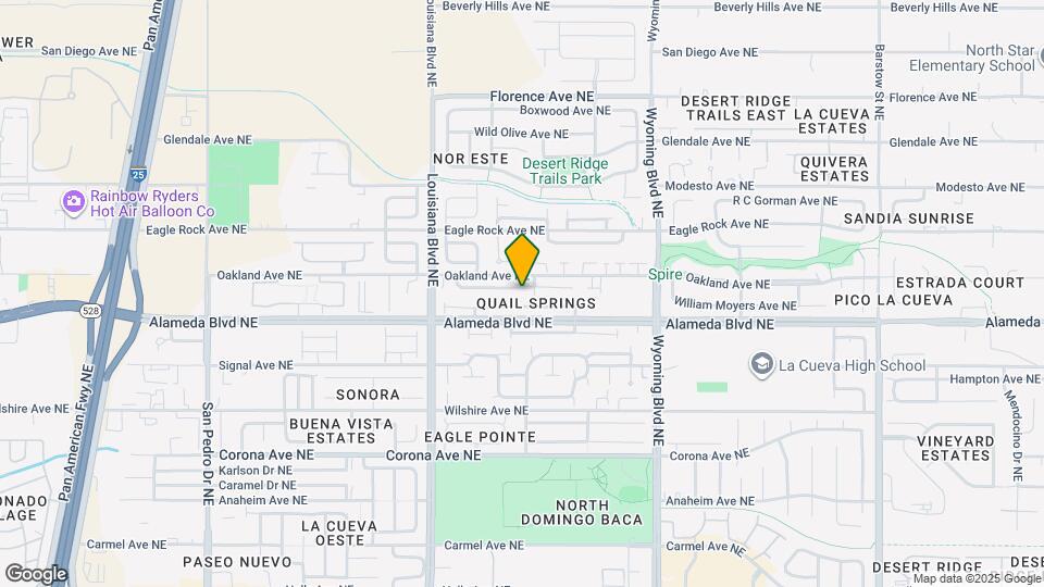 7224 Quail Springs Pl NE Map and Location Details