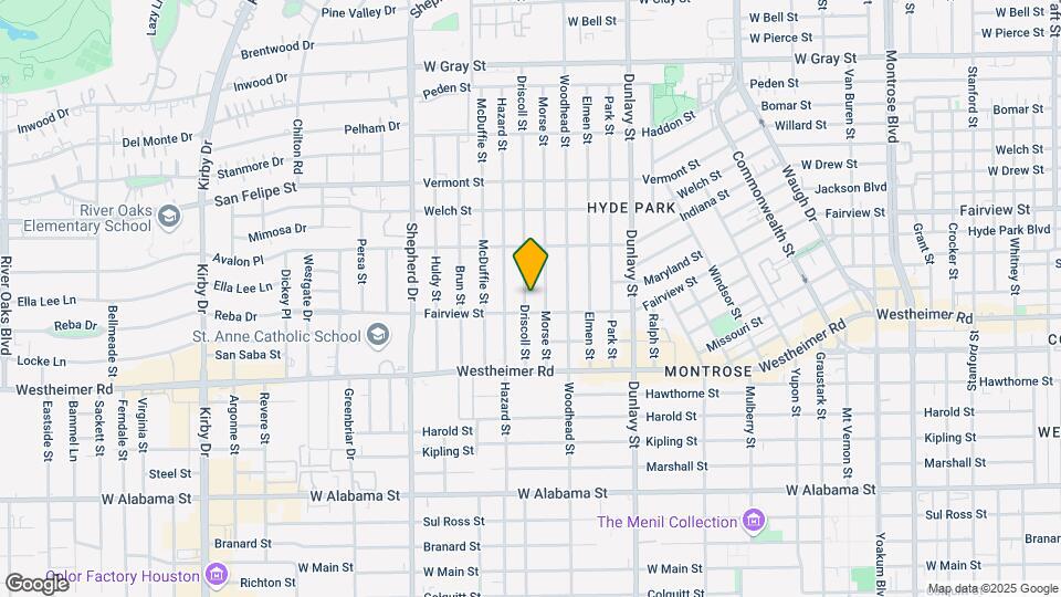 2311 Driscoll St Map and Location Details
