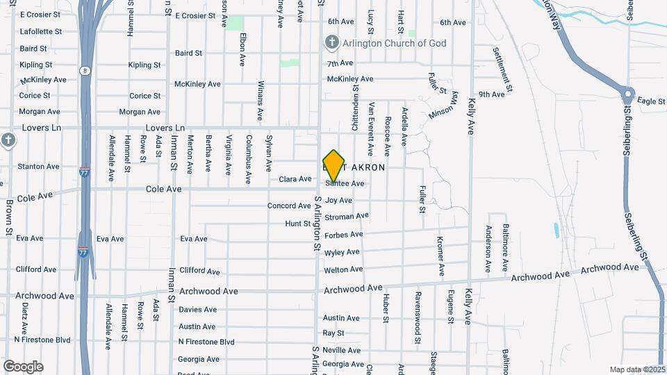 1118 Santee Ave Map and Location Details