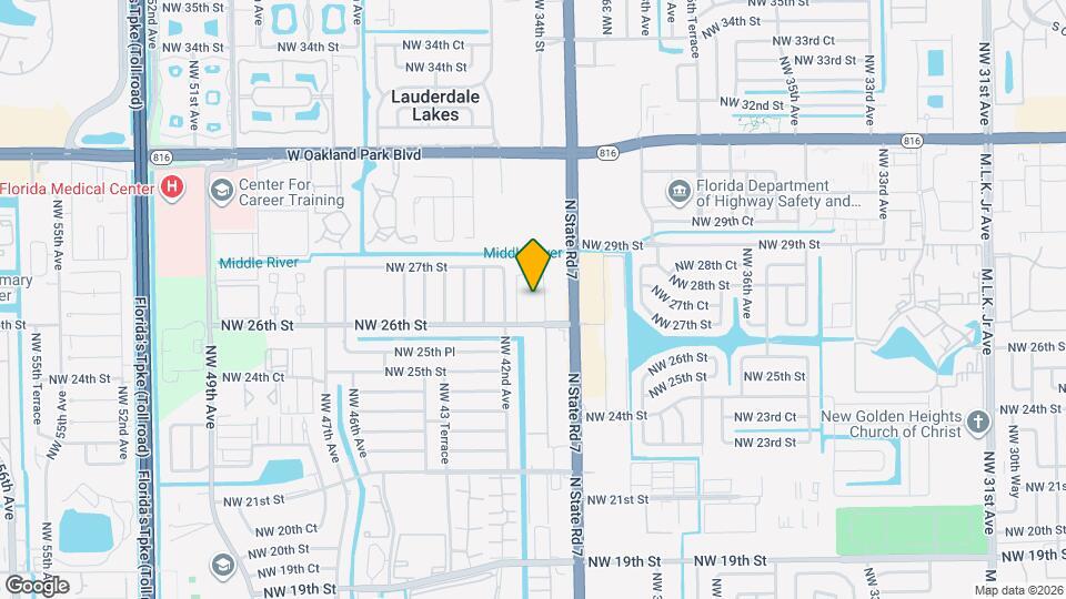 4101 NW 26th St Map and Location Details