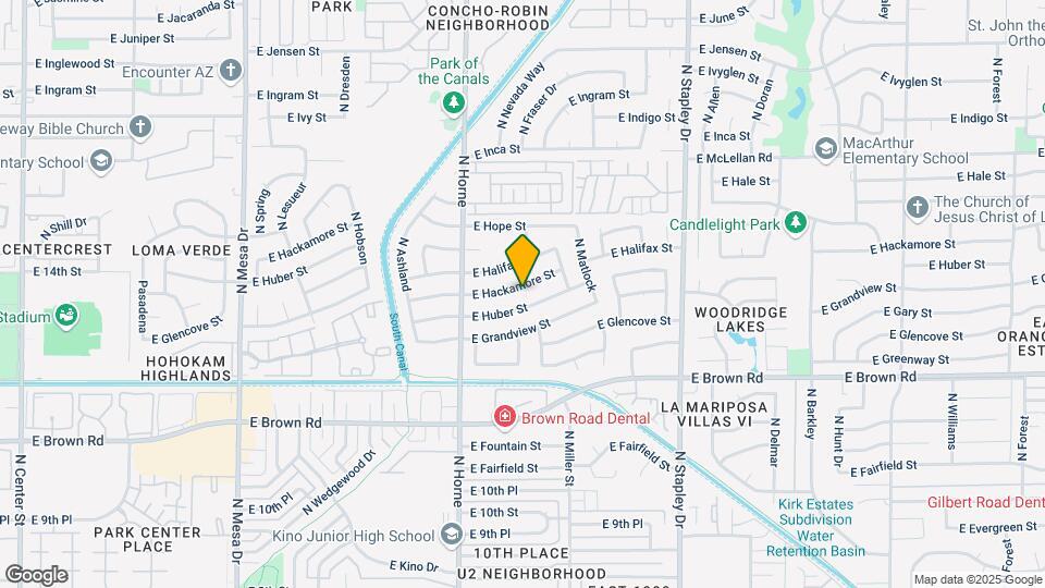 907 E Hackamore St Map and Location Details