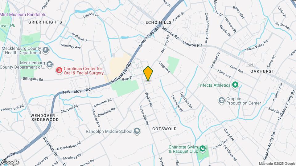 922 McAlway Rd Map and Location Details