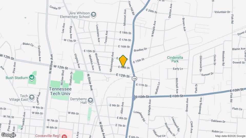 345 E 13th St Map and Location Details