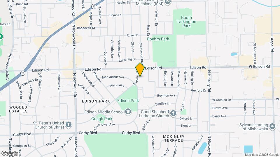2842 Rockne Dr Map and Location Details