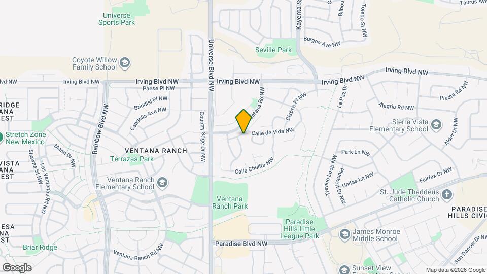 10332 Calle Hermosa Pl NW Map and Location Details