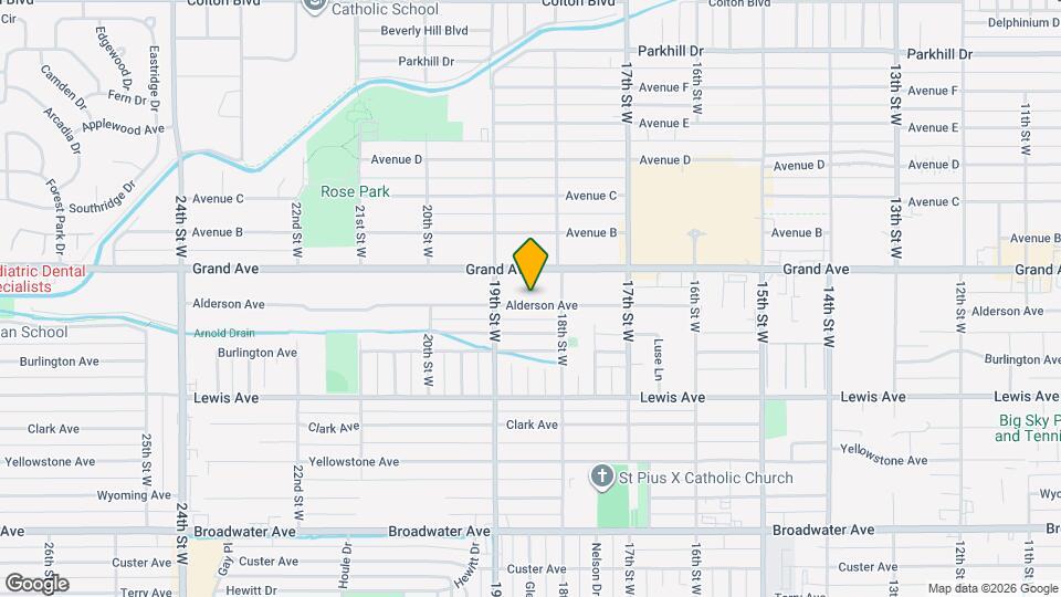 1823 Alderson Ave Map and Location Details