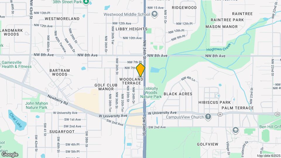 601 NW 34th Ter Map and Location Details