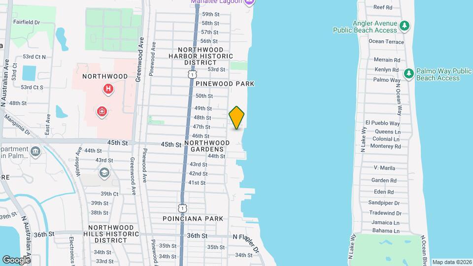 4714 N Flagler Dr Mapa y Detalles de la Ubicación