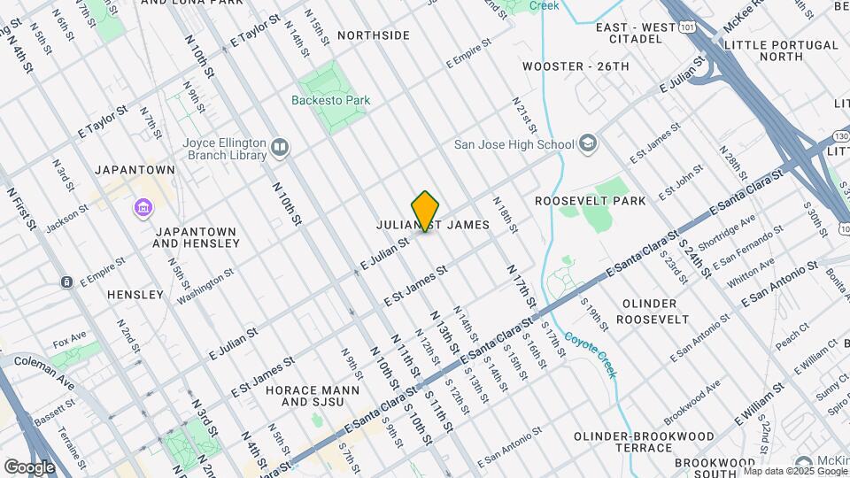 674 E Julian St Map and Location Details