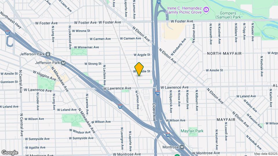 4858 W Gunnison St, Unit 1 Map and Location Details