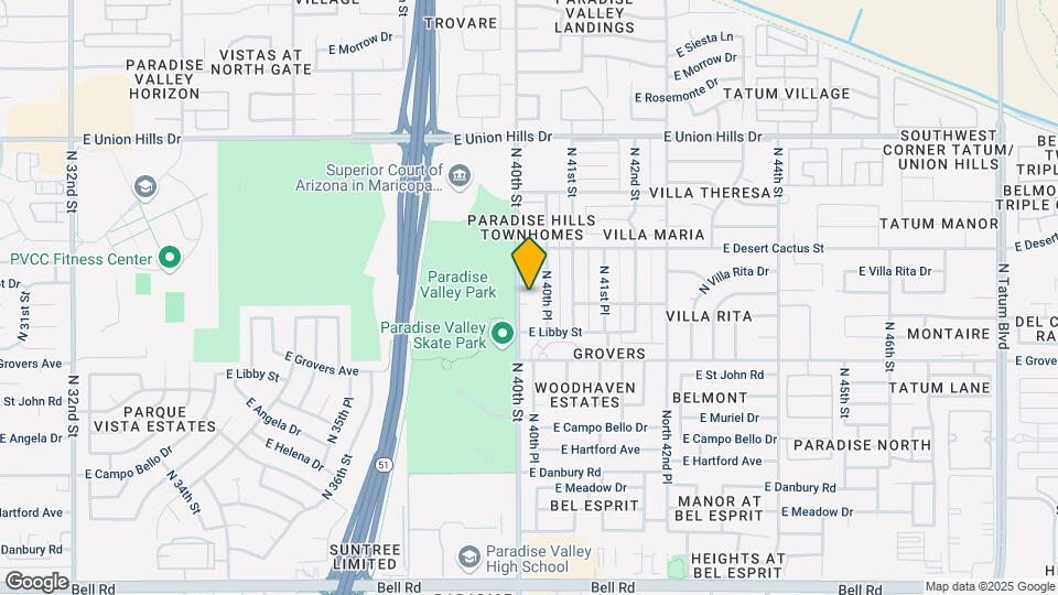 17855 N 40th St Map and Location Details