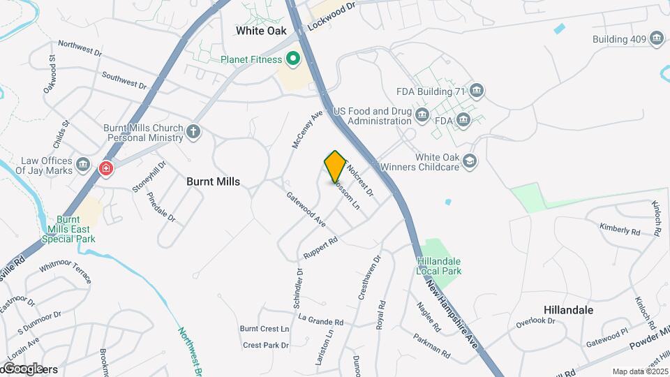 10802 Blossom Ln Map and Location Details