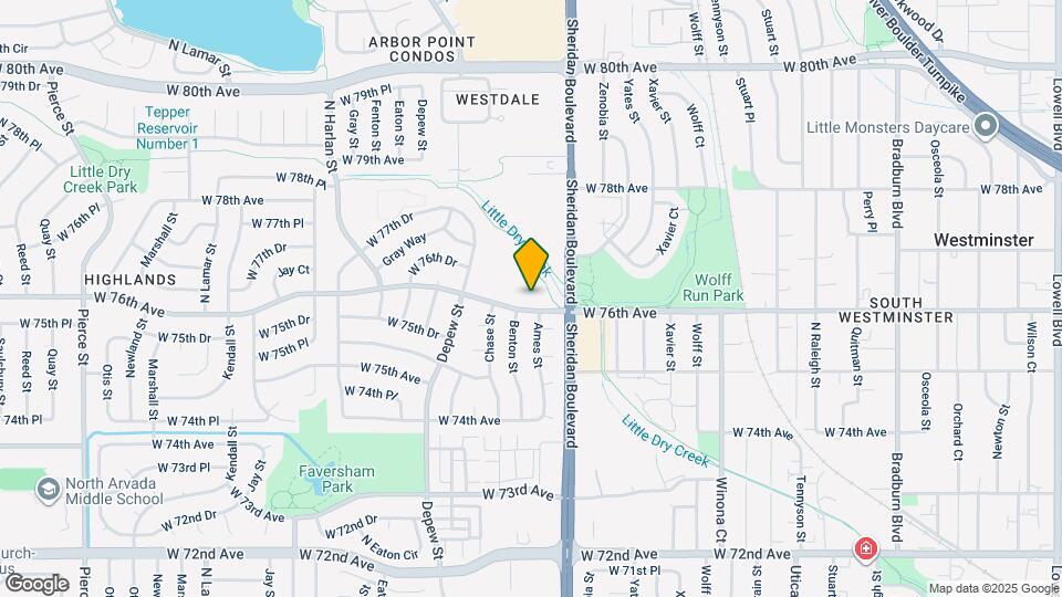 5301 W 76th Ave, Unit 127 Map and Location Details