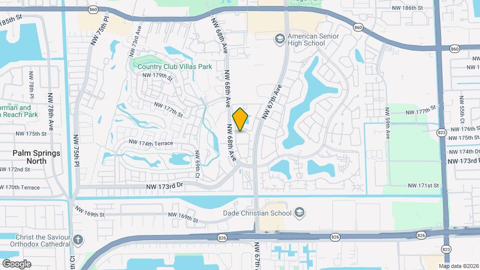 6760 NW 175th Ln Map and Location Details