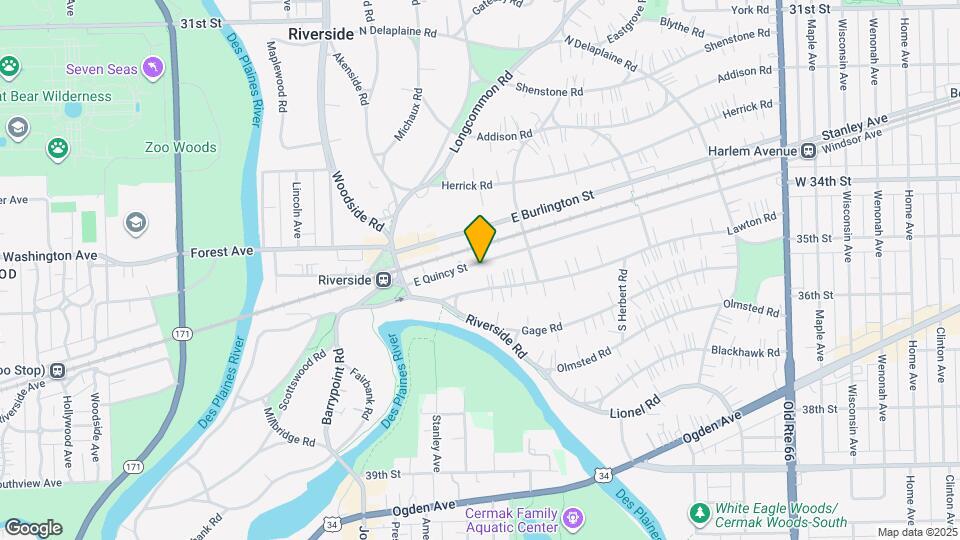 69 E Quincy St Map and Location Details