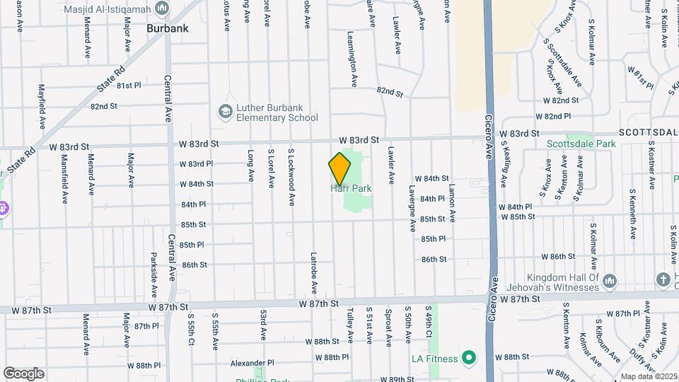 8415 Laramie Ave Map and Location Details