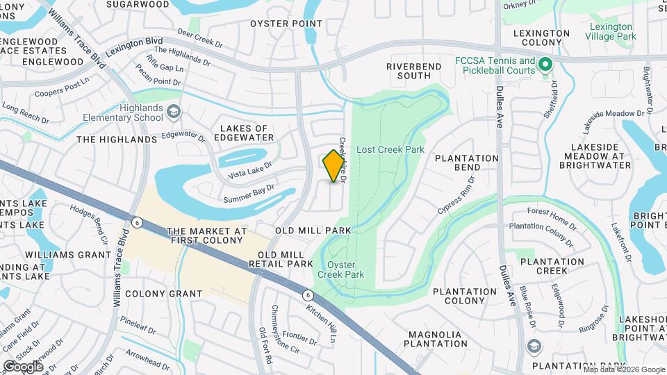 2011 Creek Valley Ln Map and Location Details