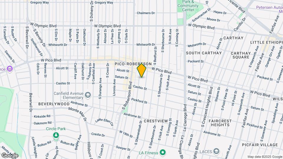 1450 S Wooster St Mapa y Detalles de la Ubicación