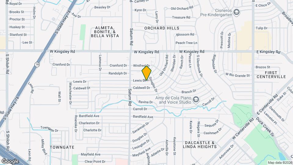 1220 Lewis Dr Map and Location Details