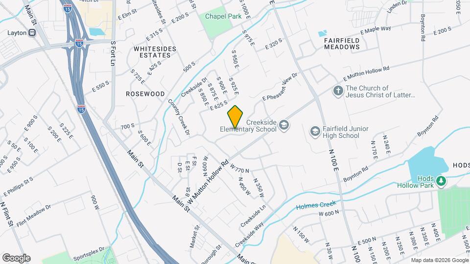 1005 E 750 S Map and Location Details