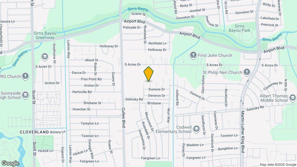 10902 Mosscrest Dr Map and Location Details