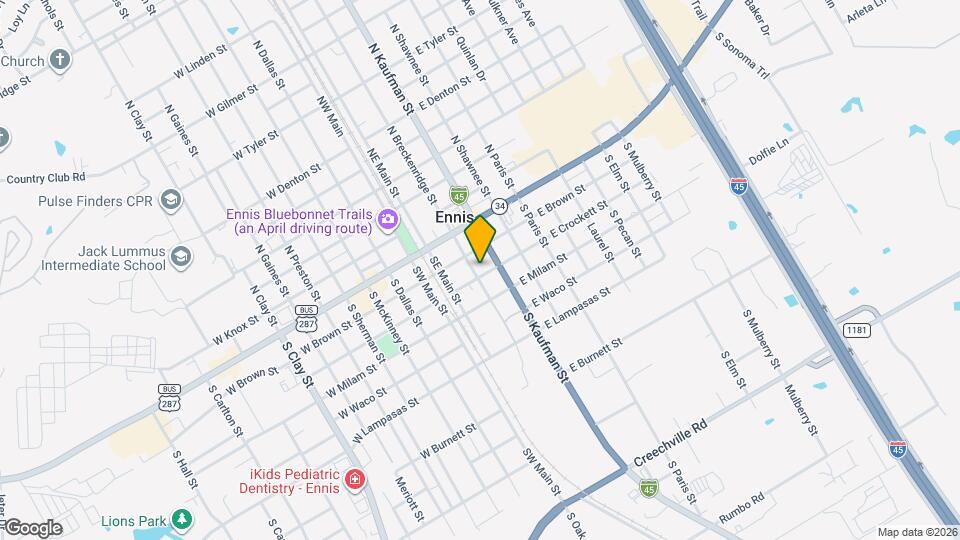 200 E Crockett St Map and Location Details