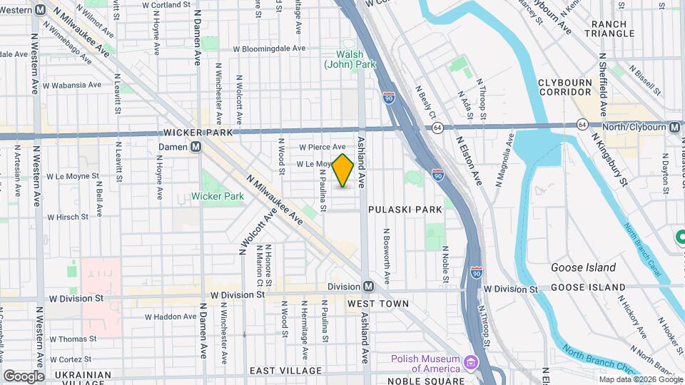 1632 W Beach Ave, Unit 1 Map and Location Details