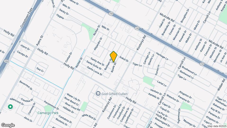 5433 Bowie St Map and Location Details