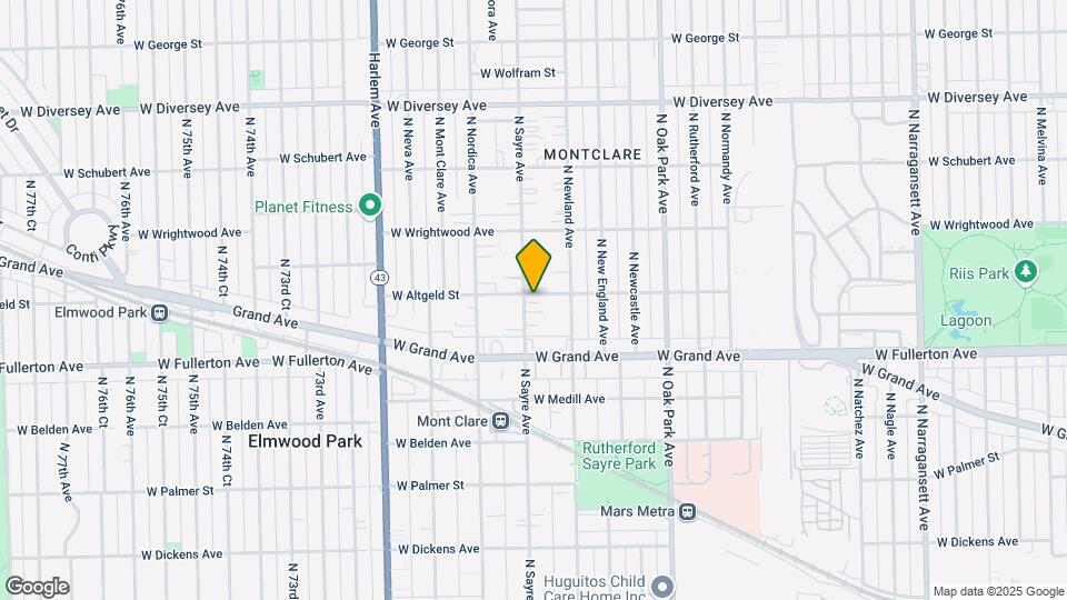 2455 N Sayre Ave Map and Location Details