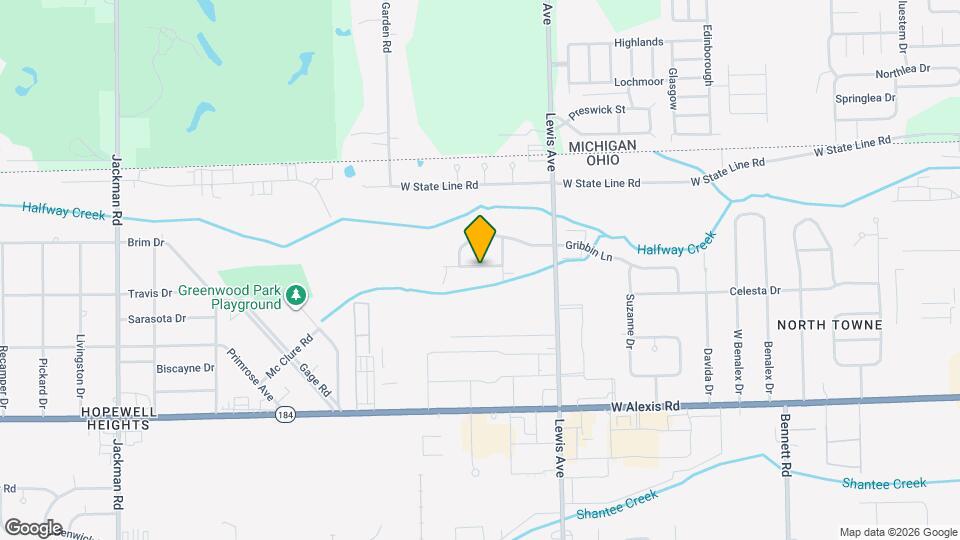 1121 Brooke Park Dr Map and Location Details