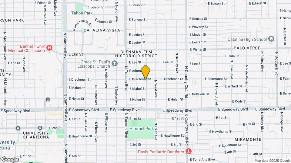 2648 E Drachman St, Unit Main house Mapa y Detalles de la Ubicación