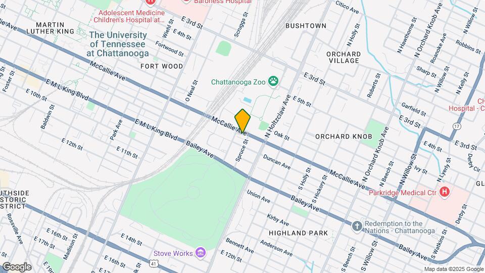 1108 McCallie Ave, Unit 204 Mapa y Detalles de la Ubicación