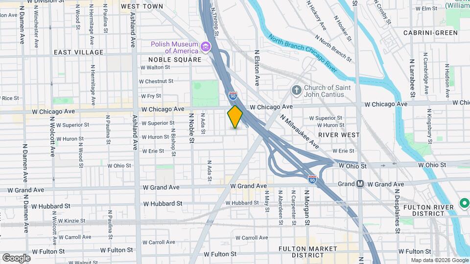 1226 W Huron St Map and Location Details