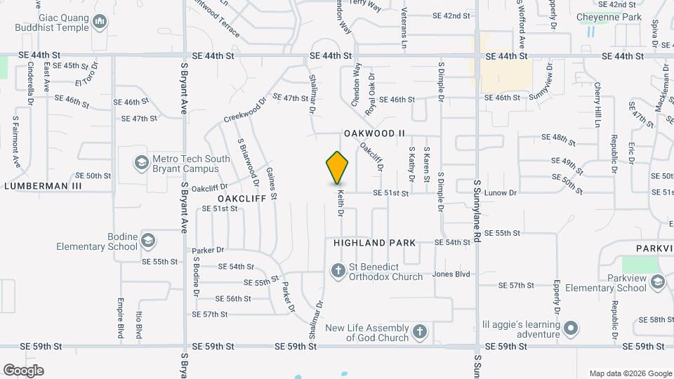 5121 Keith Dr Map and Location Details