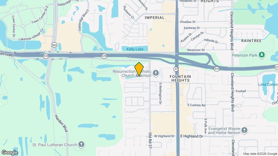 614 Lake Carolyn Cir Map and Location Details