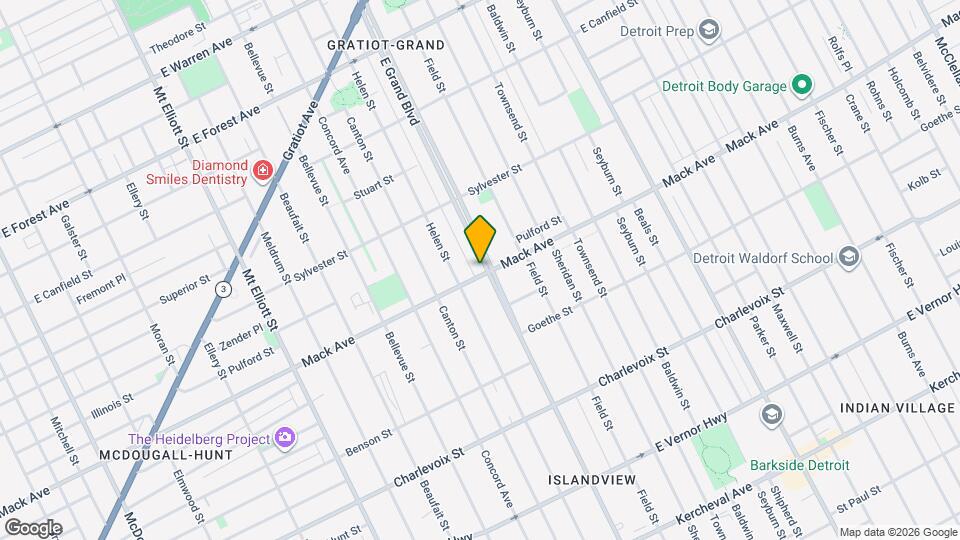 799 E Grand Blvd Mapa y Detalles de la Ubicación