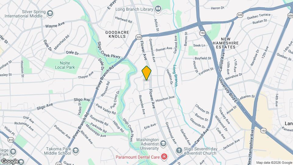 8308 Flower Ave Map and Location Details