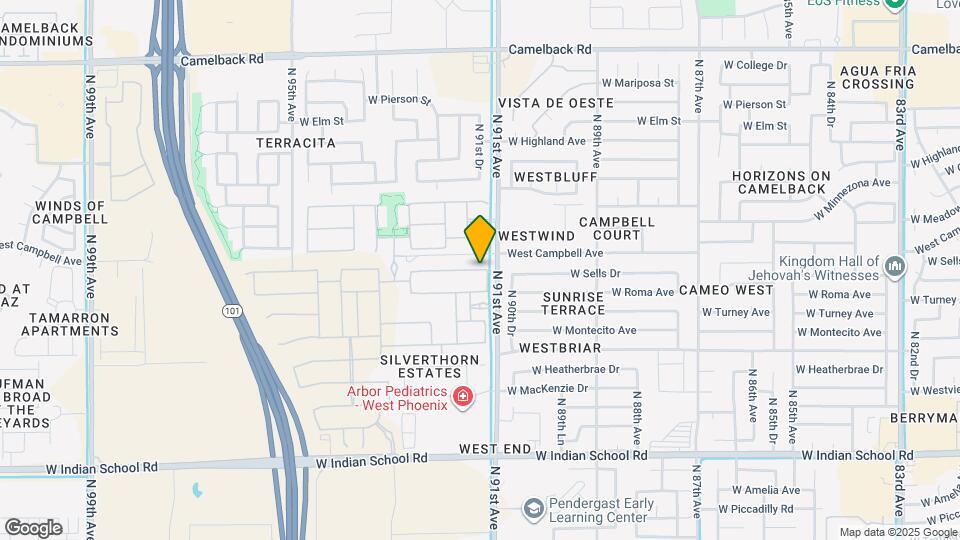 9129 W Sells Dr Map and Location Details