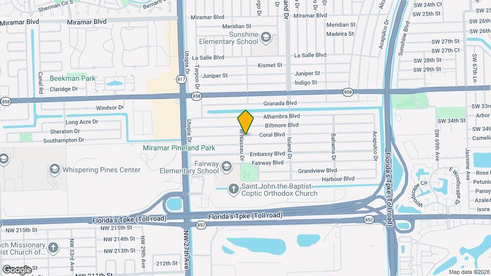 3413 Nassau Dr Map and Location Details
