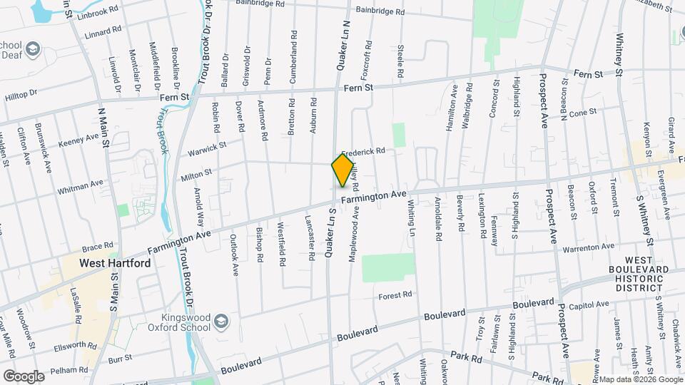 800 Farmington Ave Map and Location Details