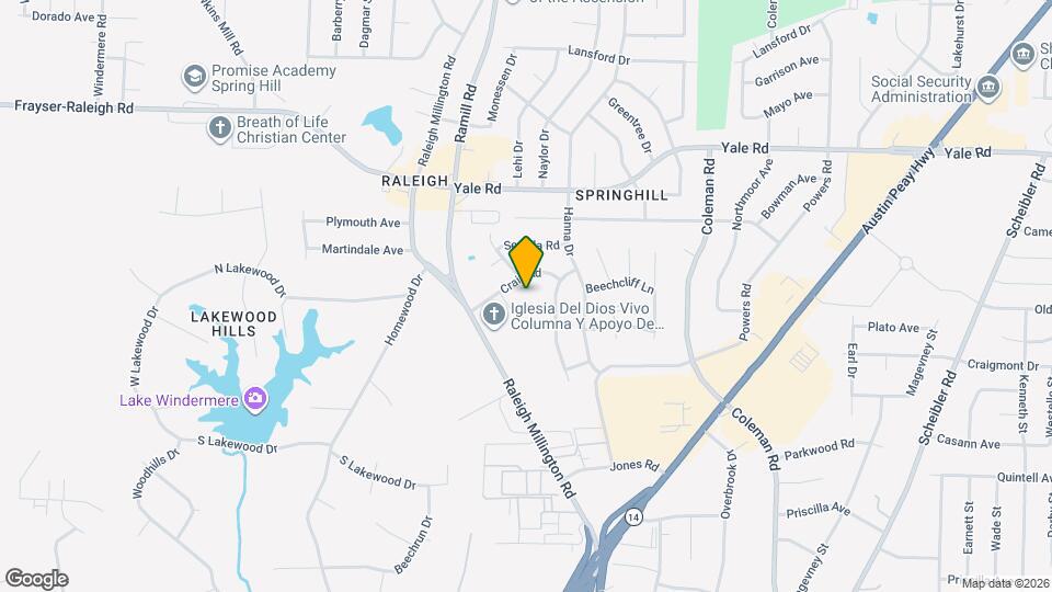 3318 Crain Cove Mapa y Detalles de la Ubicación