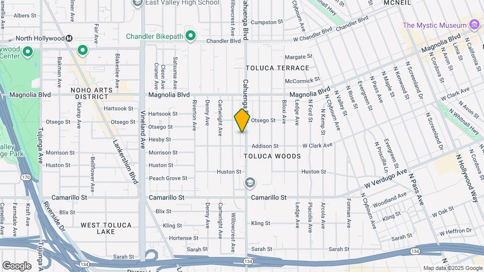 5025 Cahuenga Blvd Map and Location Details