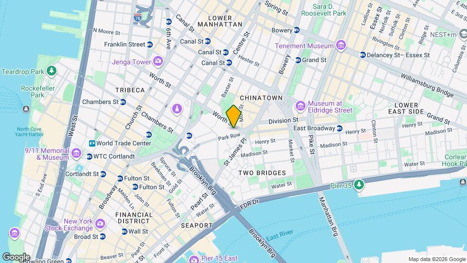 180 Park Row Map and Location Details