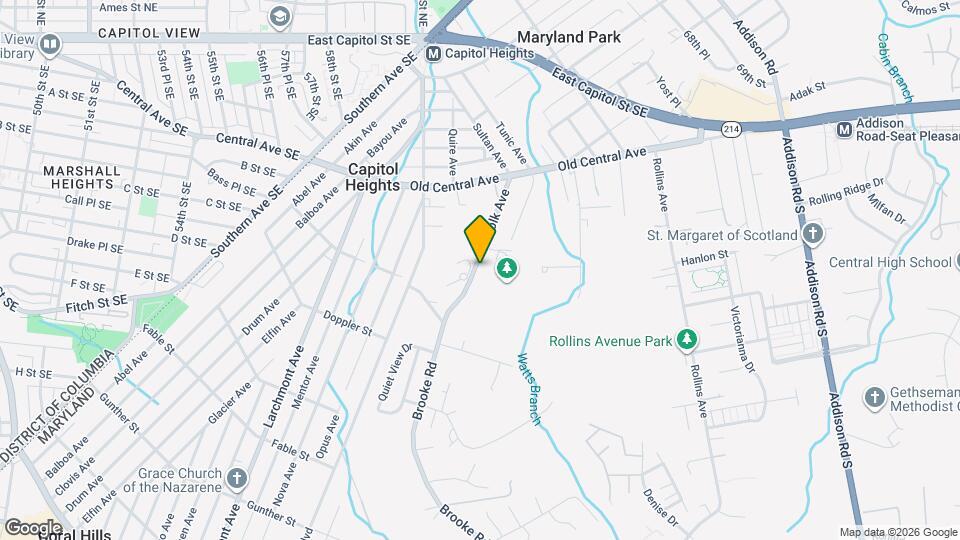 610 Suffolk Ave Map and Location Details