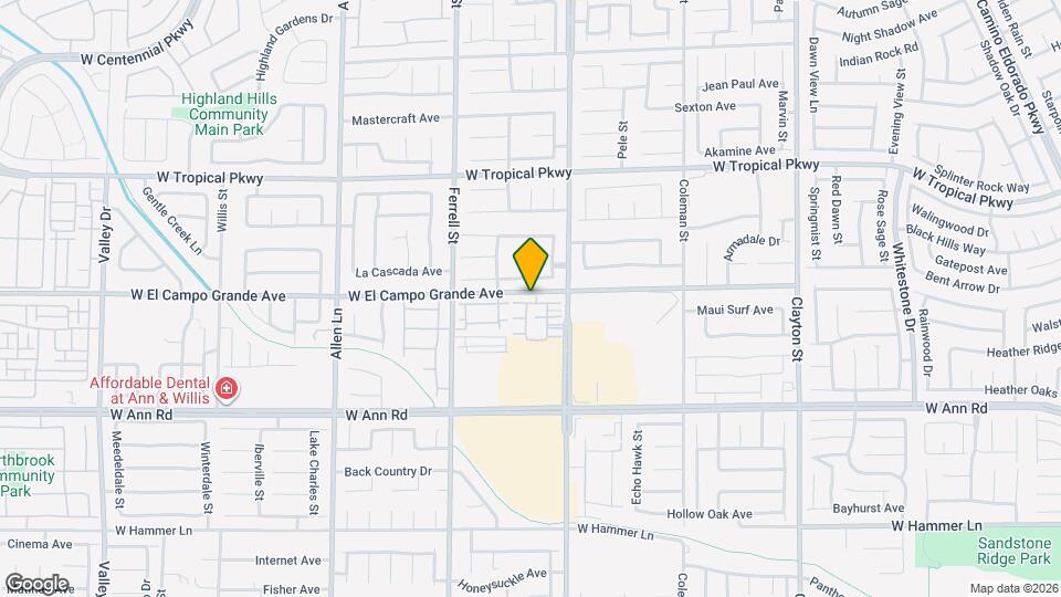 3012 Sunrise Bay Ave Mapa y Detalles de la Ubicación