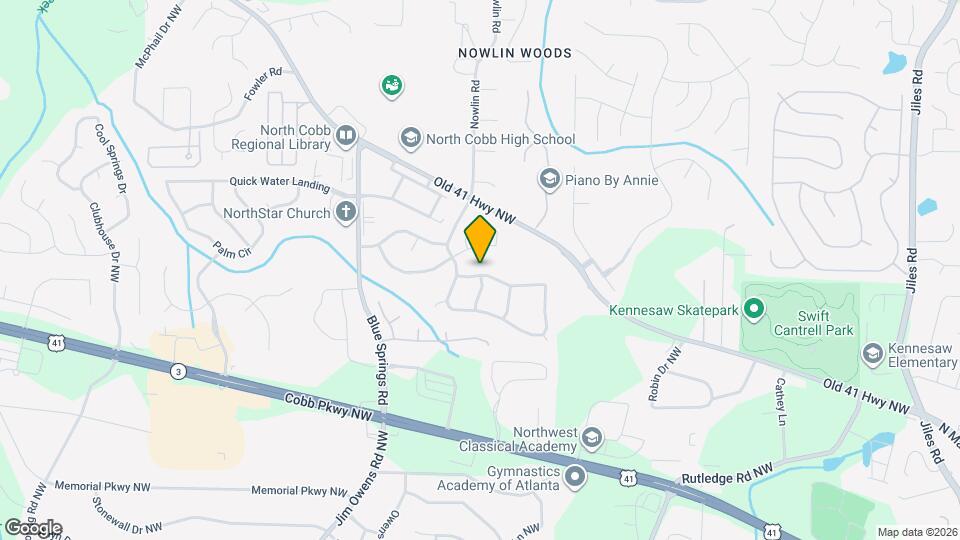 3170 Justice Mill Ct NW Map and Location Details