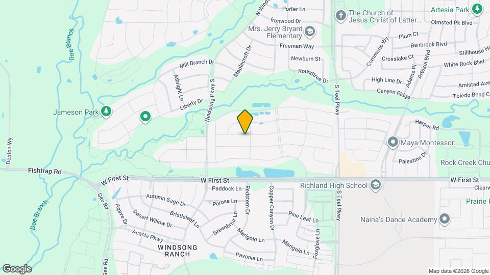 4131 Dewberry Ln Map and Location Details