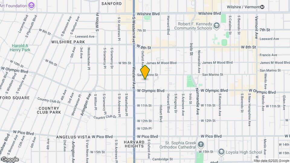 983 S Oxford Ave Map and Location Details